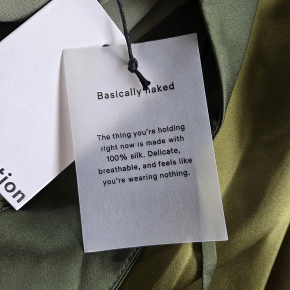 Reformation Jillian Silk Dress Size 6 NWT $350 Pear - Picture 8 of 13